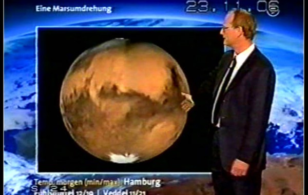 Mars rotation in the weather forecast, ARD