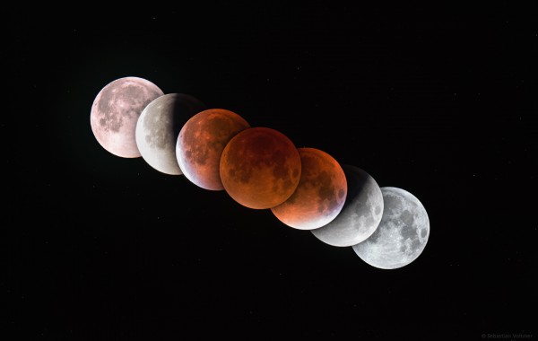 Total Lunar Eclipse over the Gollenstein